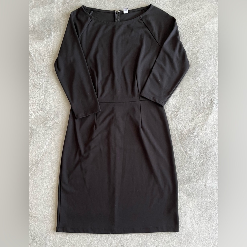 OLD Navy Women boat neck Black Casual Dress Size Large Tall